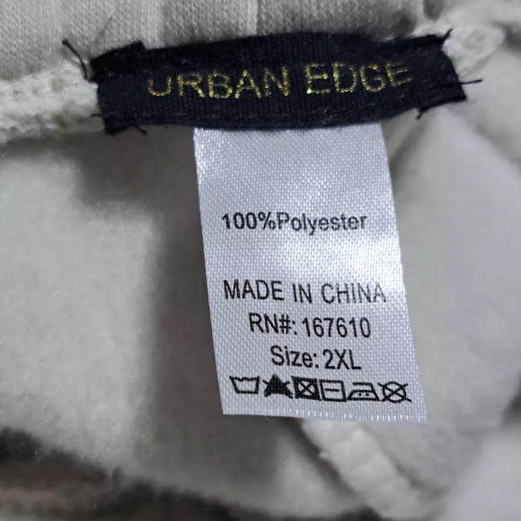 NWT Jogger Sweatpants 2 Pockets Women's 2XL SAINT gold embroidery by Urban Edge - Picture 8 of 8